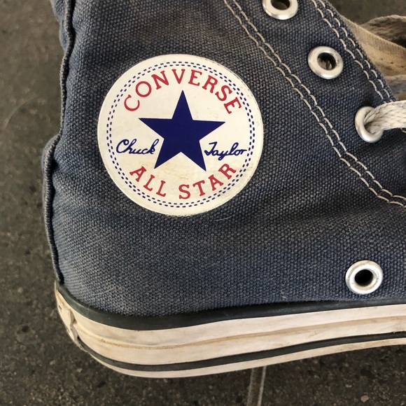 Girls Blue Converse Chuck Taylor All Star High Top - Picture 7 of 11
